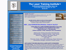 Tablet Screenshot of lasertraining.org